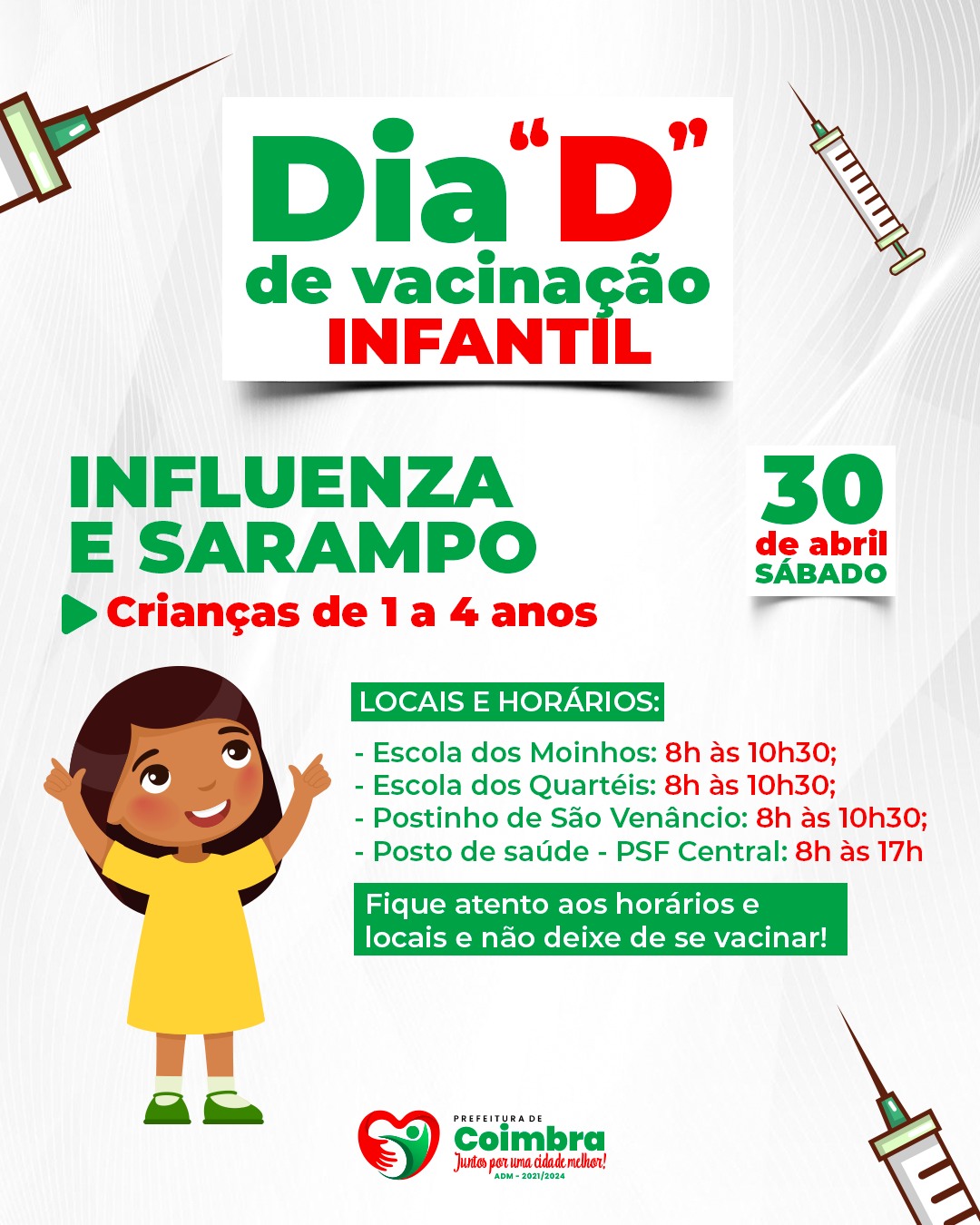 VACINAÇÃO INFLUENZA E SARAMPO