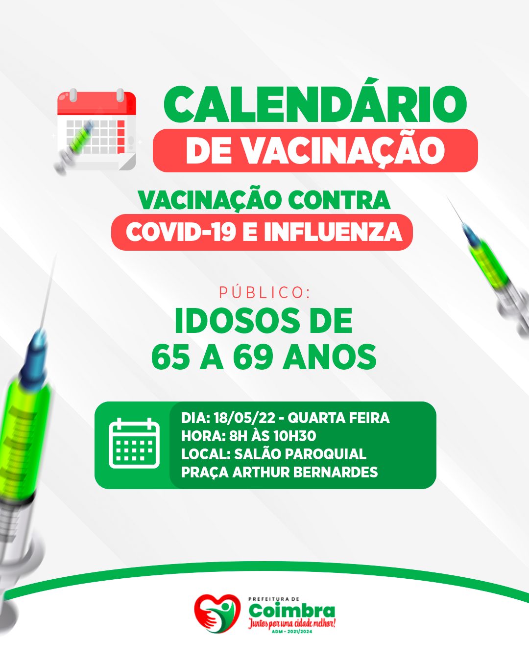 VACINAÇÃO COVID-19 E INFLUENZA