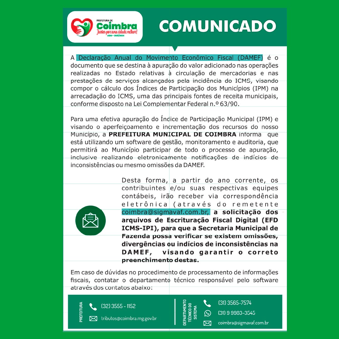 COMUNICADO