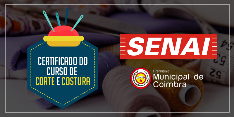 Certificado do Curso de Corte e Costura