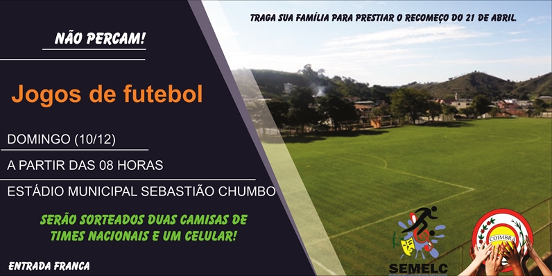 Jogos de futebol, neste domingo