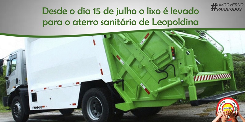 Lixo é levado para aterro sanitário em Leopoldina