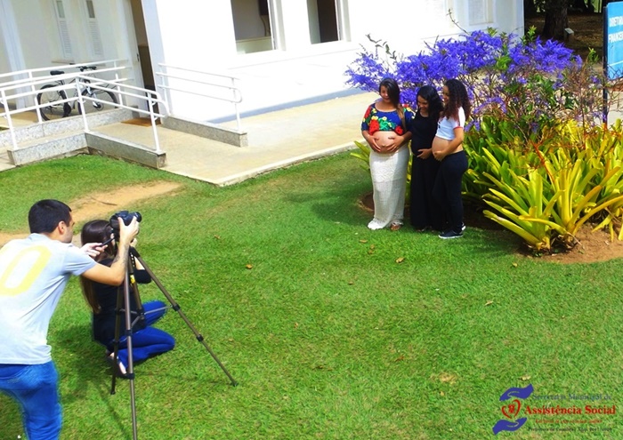 Ensaio fotográfico de gestantes - Programa Criança Feliz