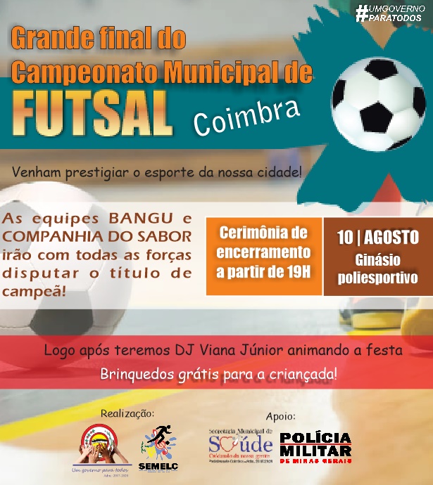 Grande final do Campeonato Municipal de Futsal