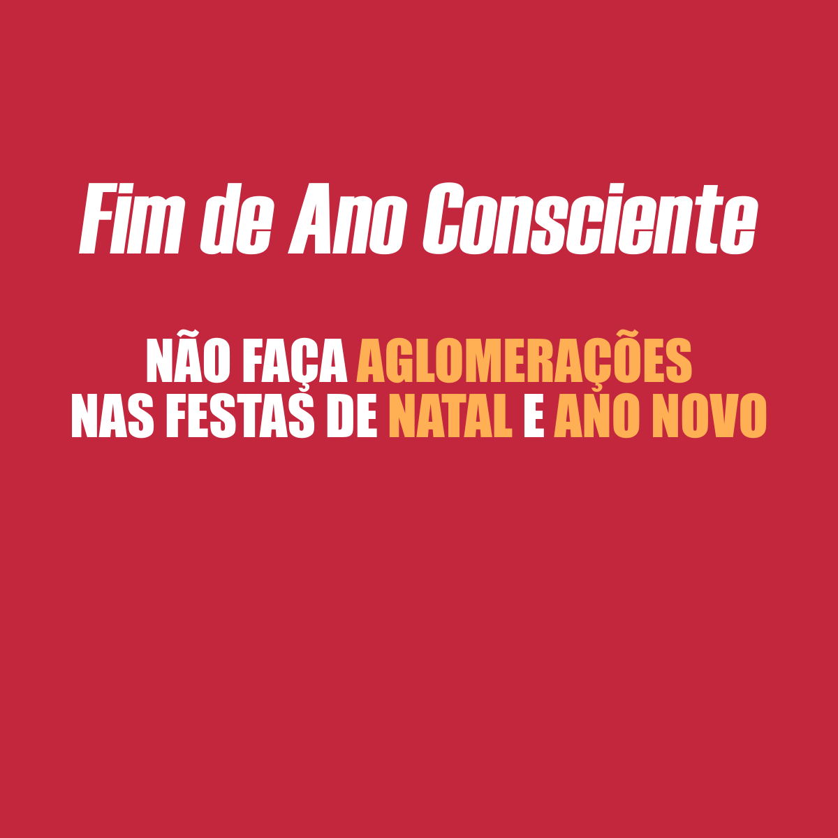 Fim de ano consciente