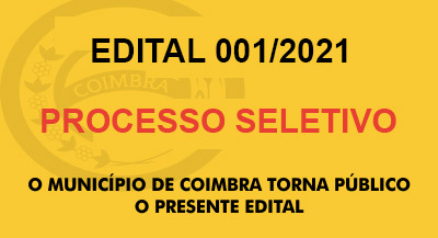 Edital de convocação – Processo Seletivo 001/2021