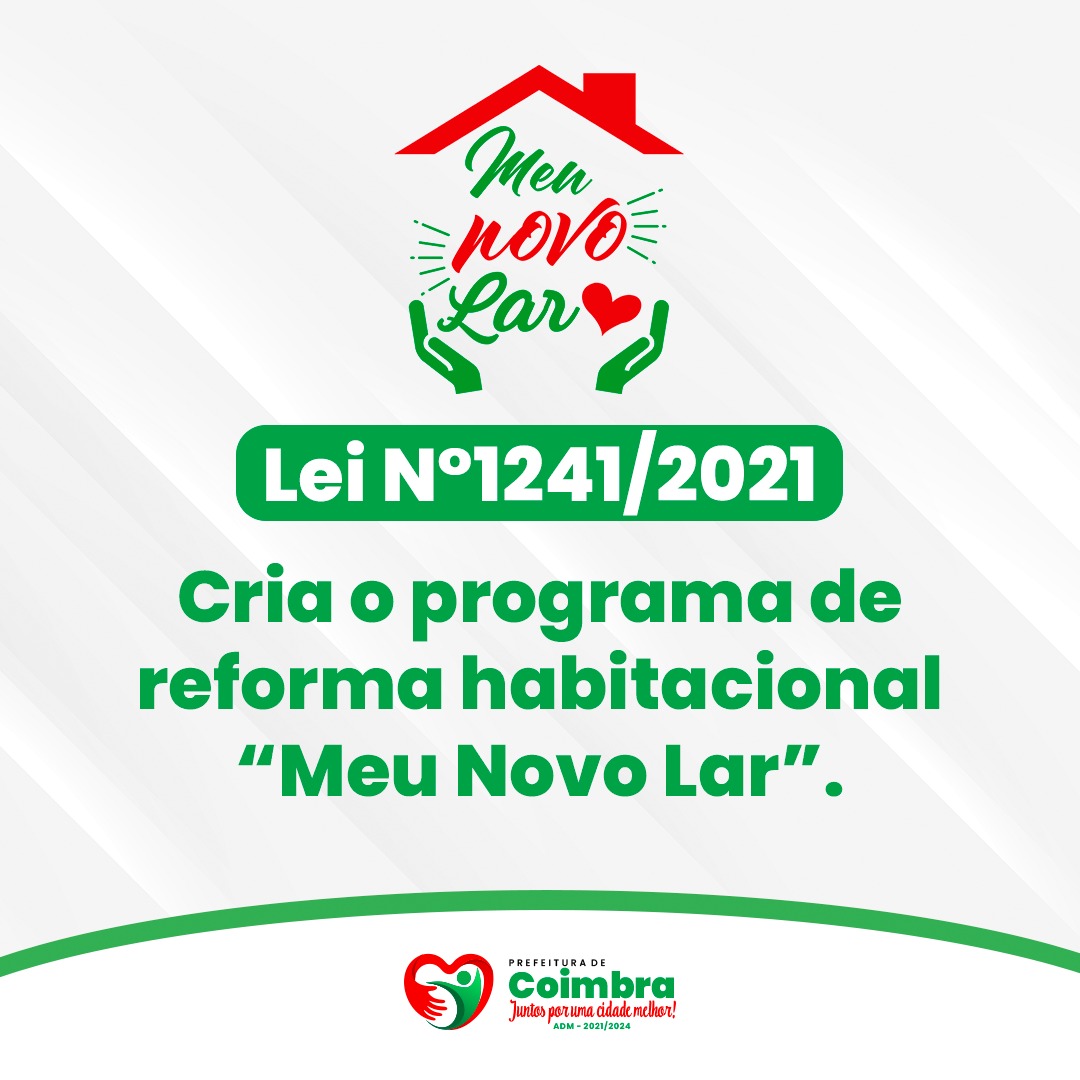 LEI N° 1241/2021 - PROJETO MEU NOVO LAR