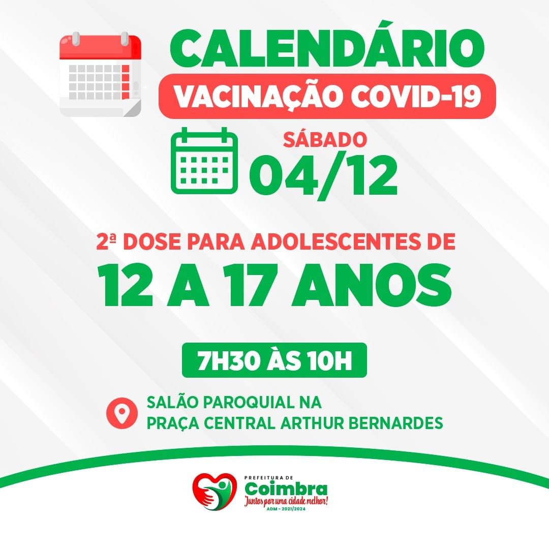 A Campanha de Vacinação Contra Covid-19 continua!