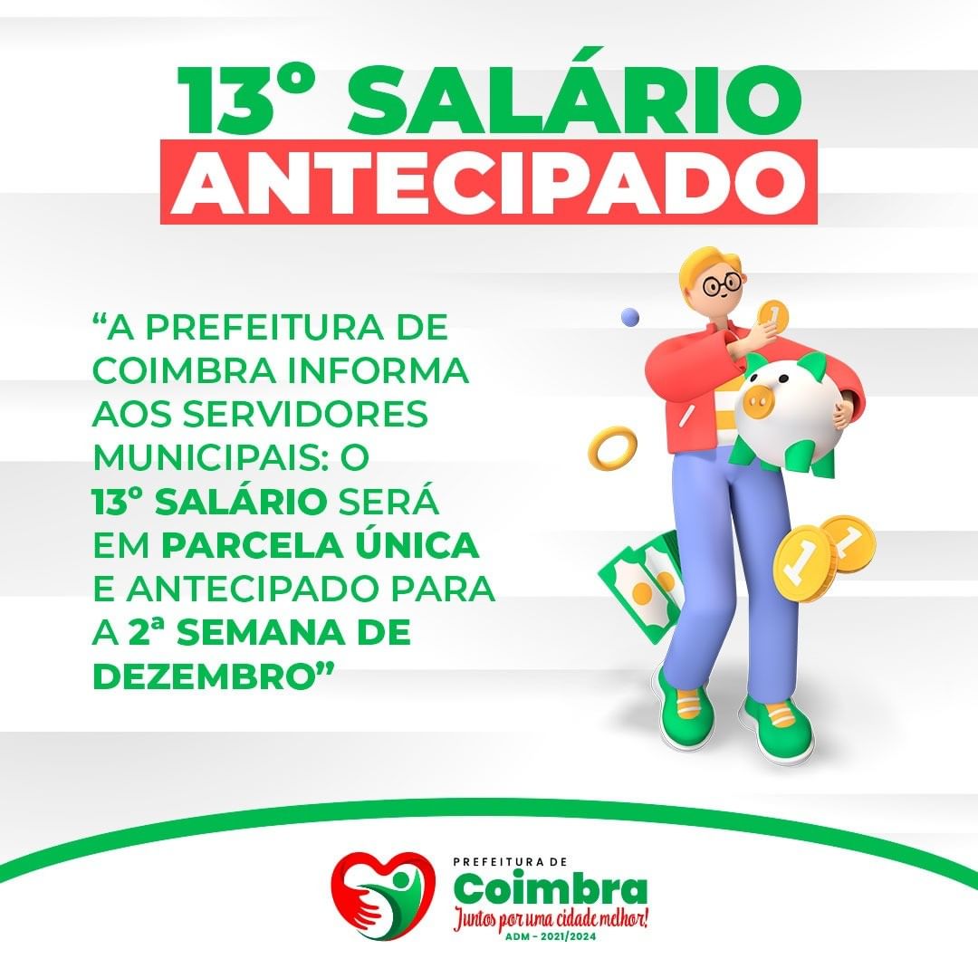 ? 13º salário antecipado!